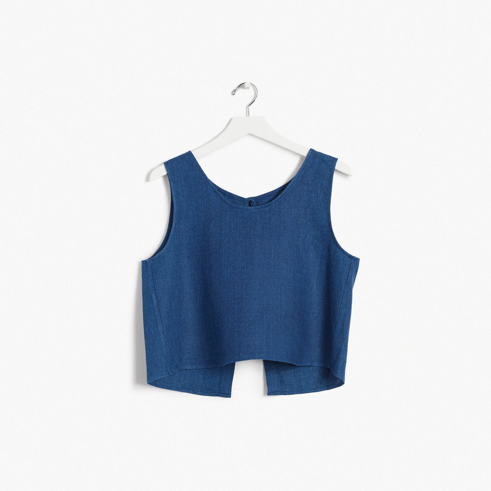 Linen Top / Blue